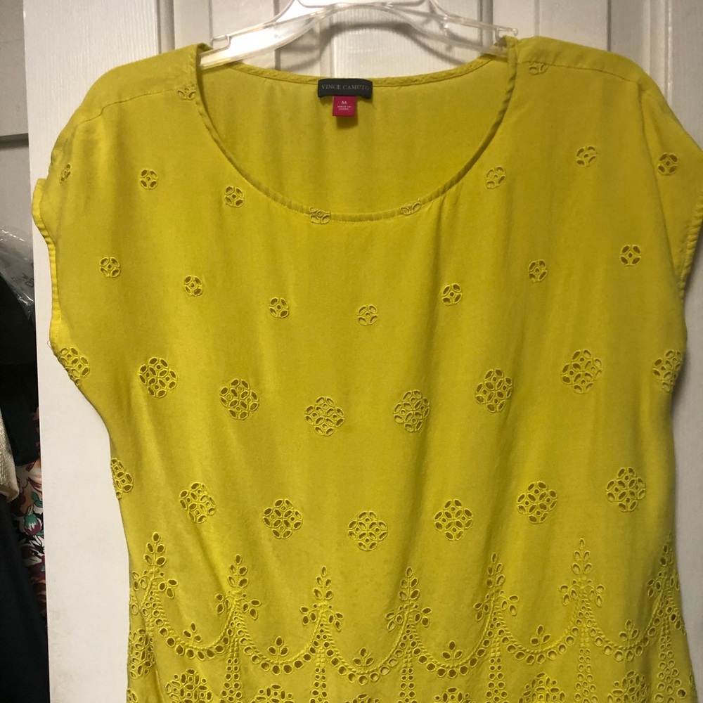 Yellow Vince Camuto Blouse